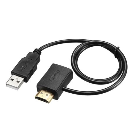 HDMI to HDMI Adapter with 2.0 USB Connector HDMI Male to HDMI Female ...