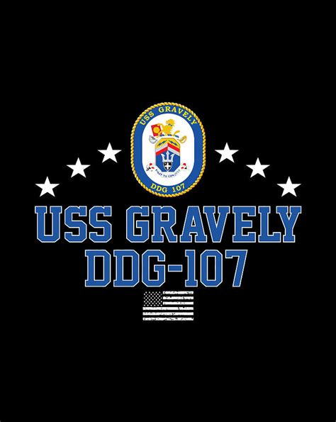 Uss Gravely Ddg-107 Digital Art by Jessika Bosch