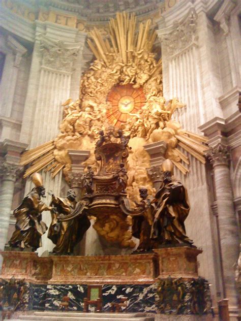 The Chair of St. Peter, St. Peter's Basilica | Art inspiration ...