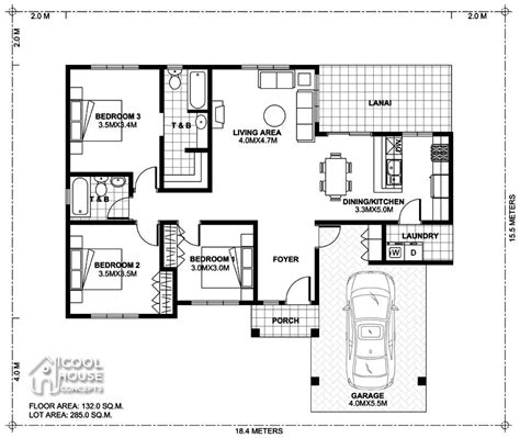 Three bedroom Cool House Concept | Home design plan, Three bedroom ...