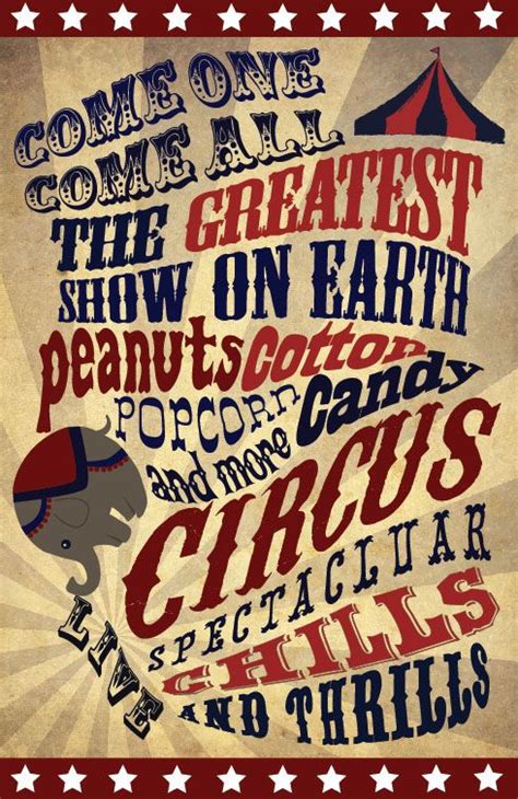 The Greatest Show On Earth | Circus poster, Carnival posters, Graphic ...