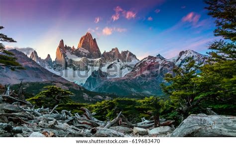 Fitz Roy Mountain Near El Chalten Stock Photo 619683470 | Shutterstock