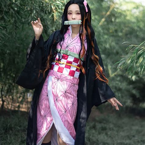 Japanese-Anime-Demon-Slayer-Cosplay-Kamado-Nezuko-Costume-Kimetsu-no ...