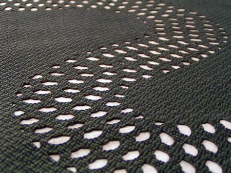 Laser cut handwoven textile - Laser Cut Fabric (n)