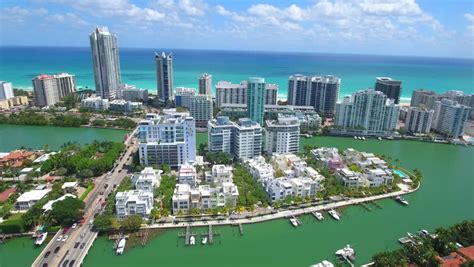 Stock video of midbeach miami beach drone aerial video | 15526246 ...