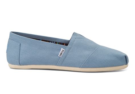 Toms Mens Canvas Classics in Blue for Men | Lyst