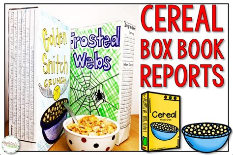 Cereal Box Book Reports - A Fun Alternative! - Appletastic Learning