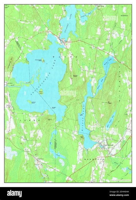 Wayne, Maine, map 1966, 1:24000, United States of America by Timeless ...