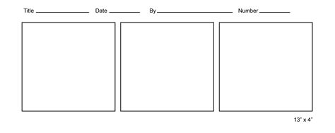 Printable Comic Strip Template