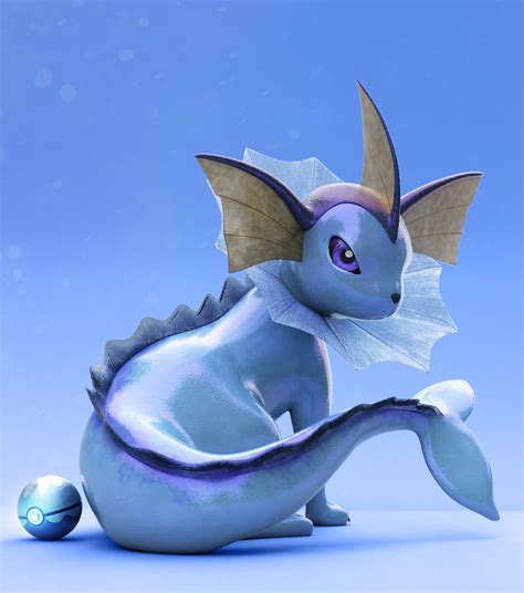 Vaporeon Fan Art : r/3Dmodeling