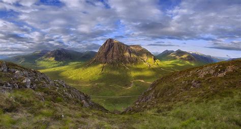 Aerial photography of mountains, highlands, scotland HD wallpaper ...