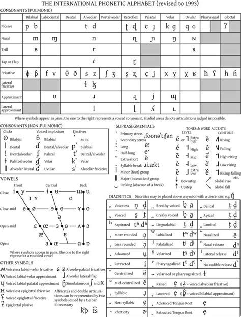 The International Phonetic Alphabet