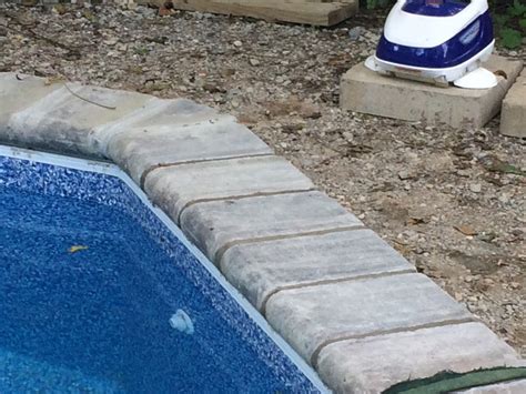 Pool Coping Installation With Concrete Pavers - Concrete, Stone ...