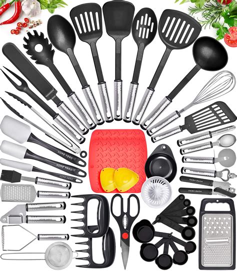 Buy 44 pcs Kitchen Utensils Set Cooking Utensils Set for Non Stick Pans ...