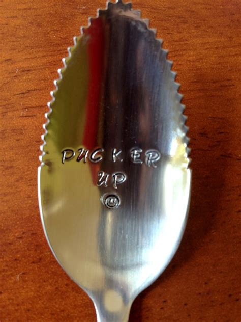 Personalized Grapefruit Spoon. Unique Gift. New Flatware PUCKER UP - Etsy