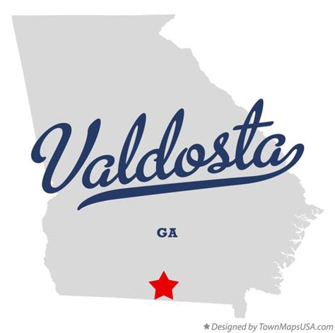 Map of Valdosta, GA, Georgia