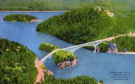 Deception Pass and Canoe Pass bridges are dedicated on July 31, 1935 ...