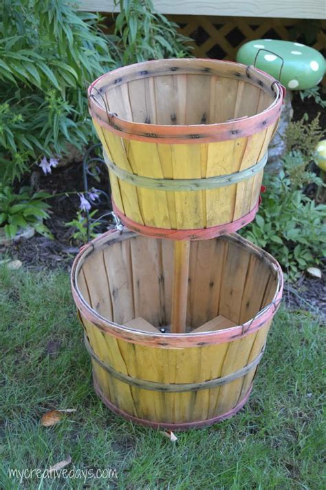 DIY Tiered Bushel Baskets For Your Fall Porch | Fall decor diy, Porch ...