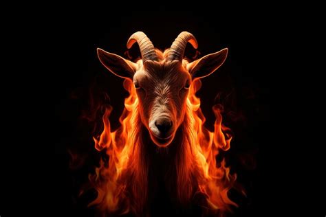 Goat fire livestock burning. AI | Premium Photo - rawpixel