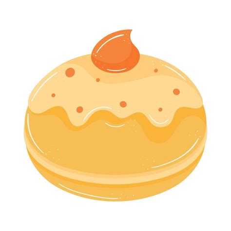 sufganiyah hanukkah food 13697022 Vector Art at Vecteezy