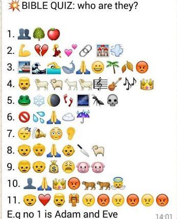 8 Bible Quizes With Emojis ideas | bible quiz, bible emoji, bible