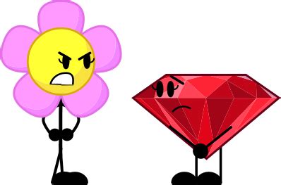 BFDI Digital Art - Flower Being Mad at Ruby by LittleKJ20 on DeviantArt