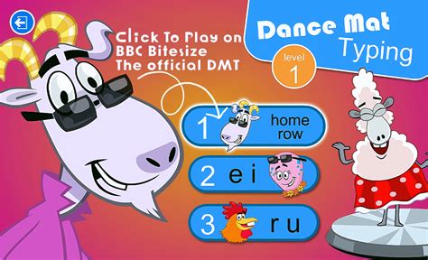 Dance Mat Typing Level 1 Stage 1 – HOME ROW