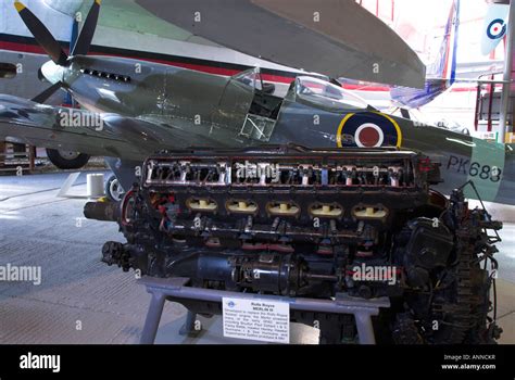 Spitfire Engine Stock Photo - Alamy