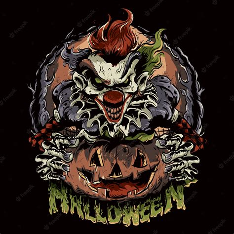 Premium Vector | Halloween clown