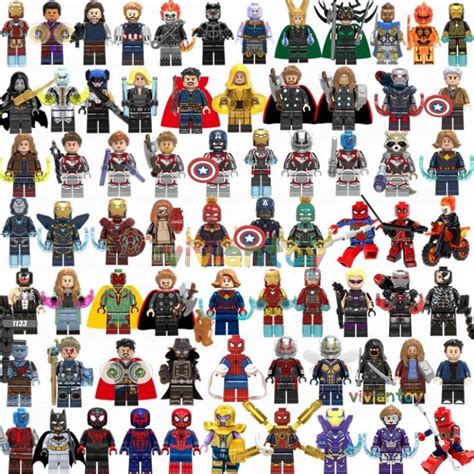 Lego Marvel Super Heroes Minifigures Bonecos Compatível Lego Marvel DC ...