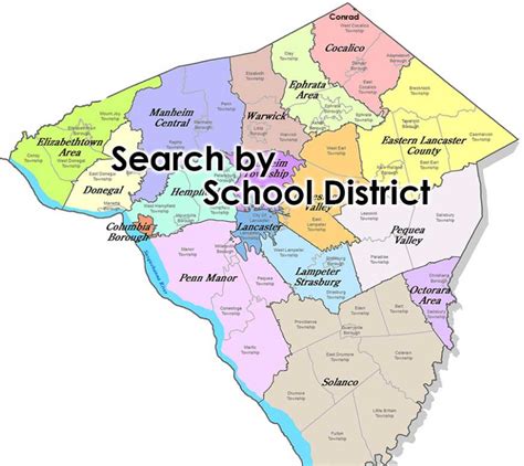 Lancaster County School Districts Map - Cities And Towns Map