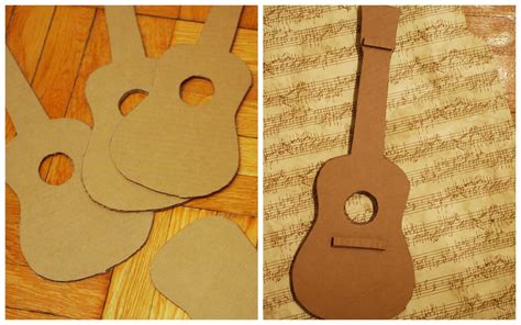 Make a cardboard guitar | Pink Stripey Socks