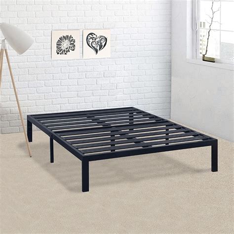 New Heavy Duty Metal Bed Frame Adjustable Queen Full Twin Size Platform T70