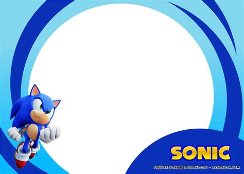 Sonic Birthday Invitation Templates Free