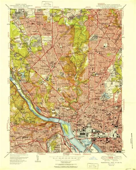 Explore Washington in 1951 with this Amazing Historical Map from the U ...