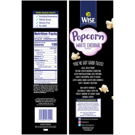 Wise White Cheddar Popcorn, 6 oz - Kroger