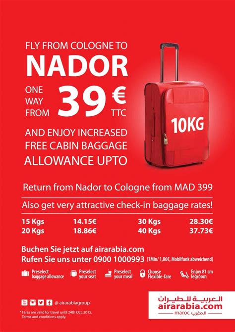 Now enjoy increased cabin baggage allowance! | Air Arabia