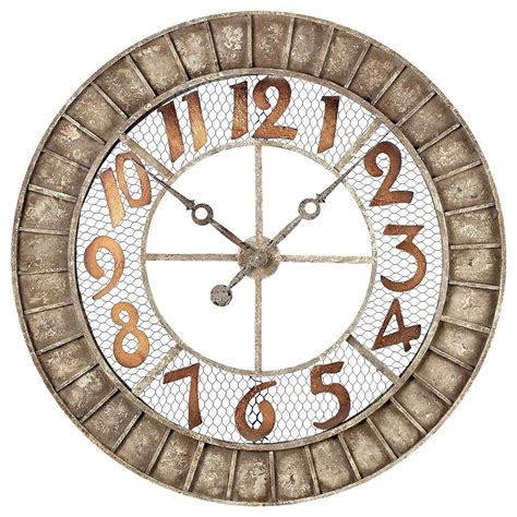 Amazon.com: Sterling 128-1001 Metal Round Outdoor Wall Clock, 36-Inch ...