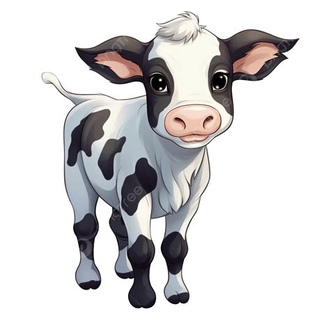 Cute Cow Cartoon Clipart, Cow, Cute Cow, Baby Cow PNG Transparent Image ...