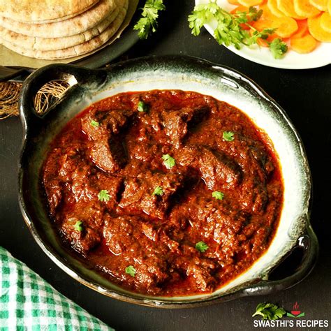 Lamb Vindaloo Recipe (Goat Vindaloo) - Swasthi's Recipes