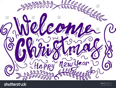 Welcome Christmas Quotes Stock Vector (Royalty Free) 738952717 ...