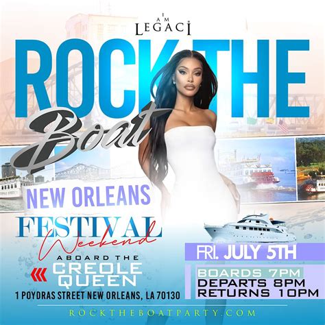 ROCK THE BOAT ANNUAL ALL WHITE BOAT RIDE PARTY | NEW ORLEANS BIG ...