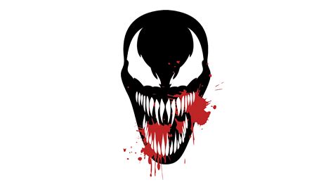 Venom head PNG transparent image download, size: 3840x2160px