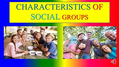 CHARACTERISTICS OF SOCIAL GROUPS - Sociology - YouTube