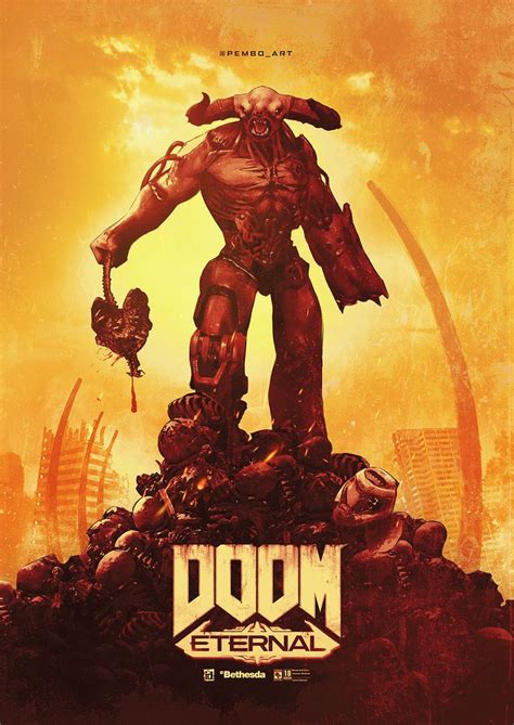 Doom Eternal Cyberdemon poster | Arte de videojuegos, Wallpapers de ...