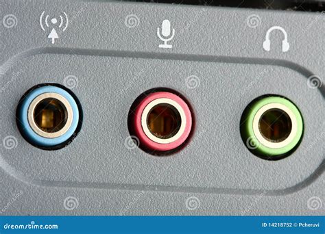 Audio Ports Stock Photography - Image: 14218752