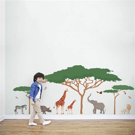 African Safari Wall Decals | Removable Safari Wall Stickers