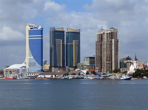 Left to right, the Tanzania Ports Authority Tower, Public Service ...