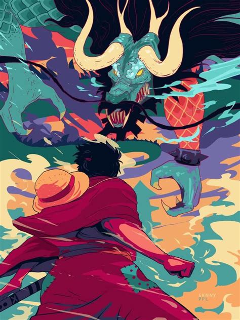 Luffy vs Kaido - One Piece Fan Art | Kaido one piece, Manga anime one ...