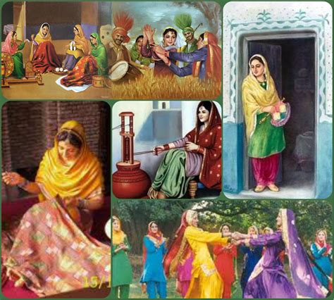 Punjabi collage of traditional culture | Imagination art, Indian ...